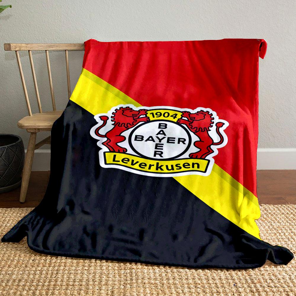 Bayer Leverkusen Logo Blanket Design Patterned blanket, flannel, suitable for all seasons, home decor, warm and cozy