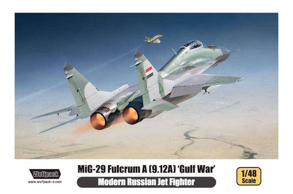 Wolfpack Designs 1/48 MiG-29/9.12A Fulcrum A Golfkrieg Plastikmodellbausatz WOLWP14804