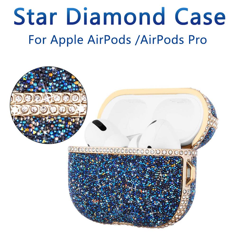 

Роскошный чехол со звездами и бриллиантами для AirPods Pro, защитный новый модный чехол для AirPods 3/2, чехлы для наушников с Bluetooth