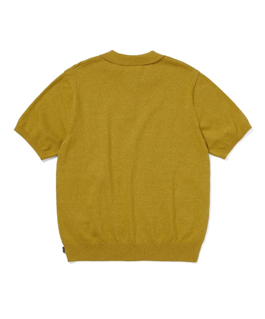 THISISNEVERTHAT Stacked Tnt S/S Knit Polo Yellow