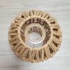 Woven Ceiling Lamp Cover Vintage Flush Mount Light Fixtures Modern Lampshade Paper Rope For E27 No Bulb