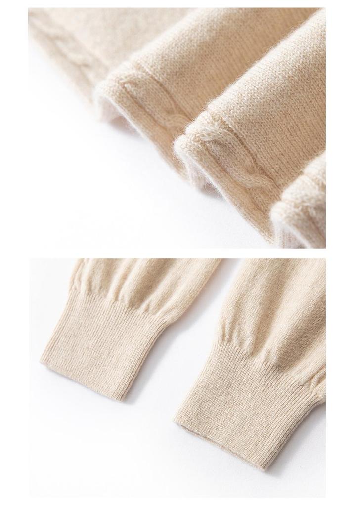 100% Pure Cashmere Women’s Knee Pads: Extended Length, Warm Knit Leg Warmers