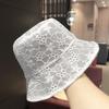 Bucket Fisherman Hat Women's Retro Thin Lace Breathable Sun Hat