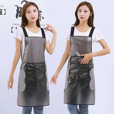 The Thickened Transparent Waterproof and Oil-proof Kitchen Summer Apron Is Scratch-resistant and Wear-resistant