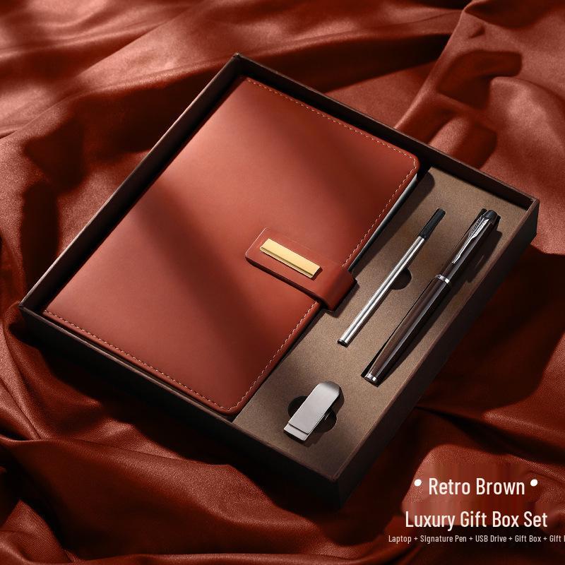 High-End Custom Business Notebook Gift Set with Logo Printing