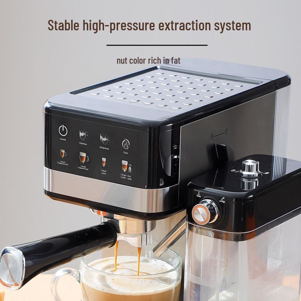 Smart Italian Espresso Machine with Milk Jug & Color Screen
