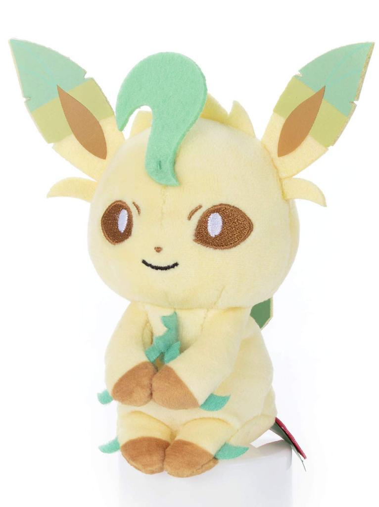 Pokemon Leafeon Plush Approximately 14cm Tall Chokkori-san Toy,