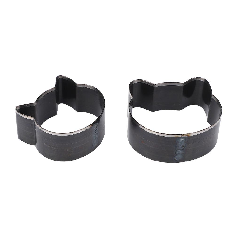 2PCS Alloy Steel Leather Cutting Die 57x57x23mm & 50x50x23mm Manual Animal Shape Leather Die Cat Head Shape Leather Die