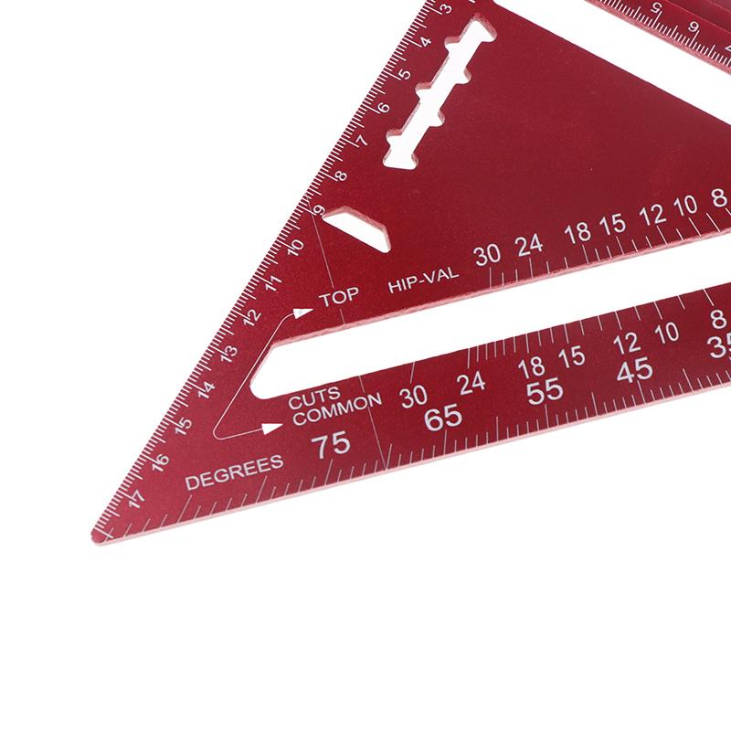 7-Inch Metric Woodworking Aluminum Alloy Triangle Gauges Right Angle Ruler Measuring Gauging Tools High Precision Marker Ruler