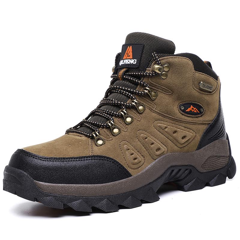 Herren Klettersneaker Sommer Casual Outdoor Sport Samt Wärme Wandern Abriebfest Stoßdämpfung Trekkingschuhe