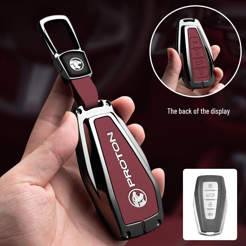 Proton X70 Key Cover: Customizable Car Key Case with Proton Logo.