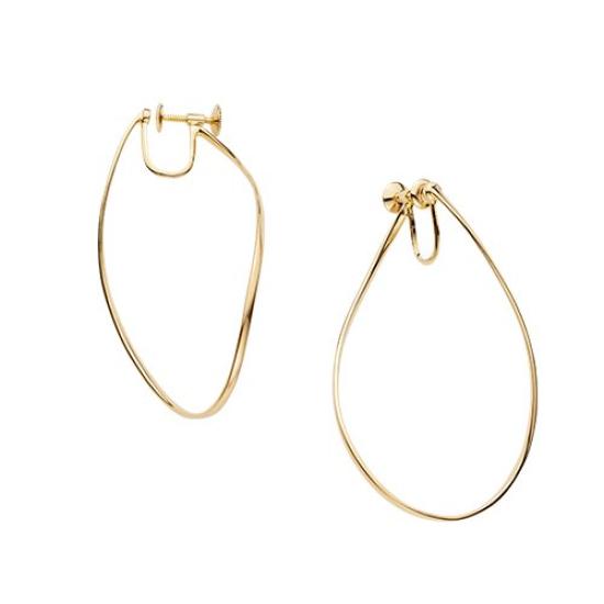 Kuma SV925 Silver Pasta Earrings KM8E0031 SI [Official] [Vendome Aoyama] [Kengo + MA,YU] [Kengo Kuma]