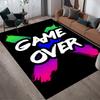 1pc Game Over Print, Design Area Rug - Soft, Anti-Slip, and Durable Gaming Room Decor for Bedroom, Living Room
