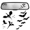Halloween Window Stickers Flying Bat Car Rearview Mirror Stickers, PVC Decals for Vehicle Adhesive Decor Mirrors Exterior Decoration, Waterproof Vinyl