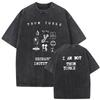 2026 Vente Chaude d'Été Lavé Vintage Groupe de Rock Radiohead T-shirt Graphique Unisexe Léger Imprimé Décontracté Extérieur Coton T-shirt