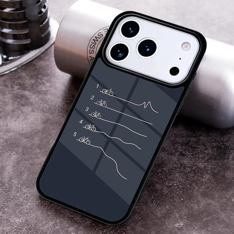 Bicycle Racing Bike Phone Case For iPhone 17 16 15 14 13 12 11 Pro Max Plus 17Air Soft Silicone Cover