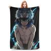 1PC Home Cutecore Demon Slayers Inosuke Hashibira  Blanket Super Cosy Plush Home Living Room Sofa Halloween