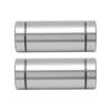 2 st Linjärrörelselager Stål 20 mm ID 32 mm OD 80 mm Längd LM20LUU för Maskinutrustning