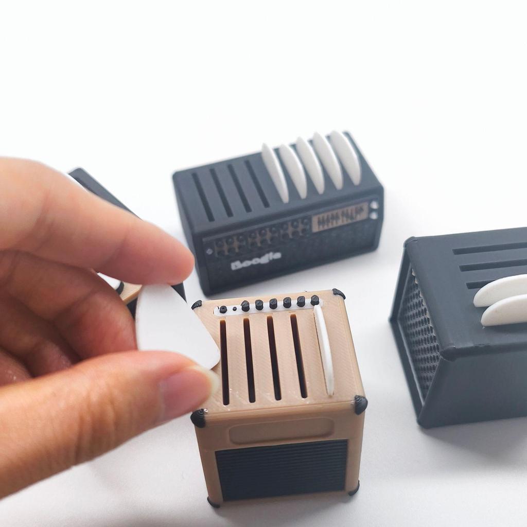 3D Printed Ukulele Guitar Pick Box & Simulation Speaker Desktop Ornament