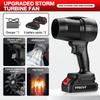 130000RPM High-speed Cordless Violent Turbo Fan Portable Electric Leaf Blower 2 In 1 Handheld Blowing Machine