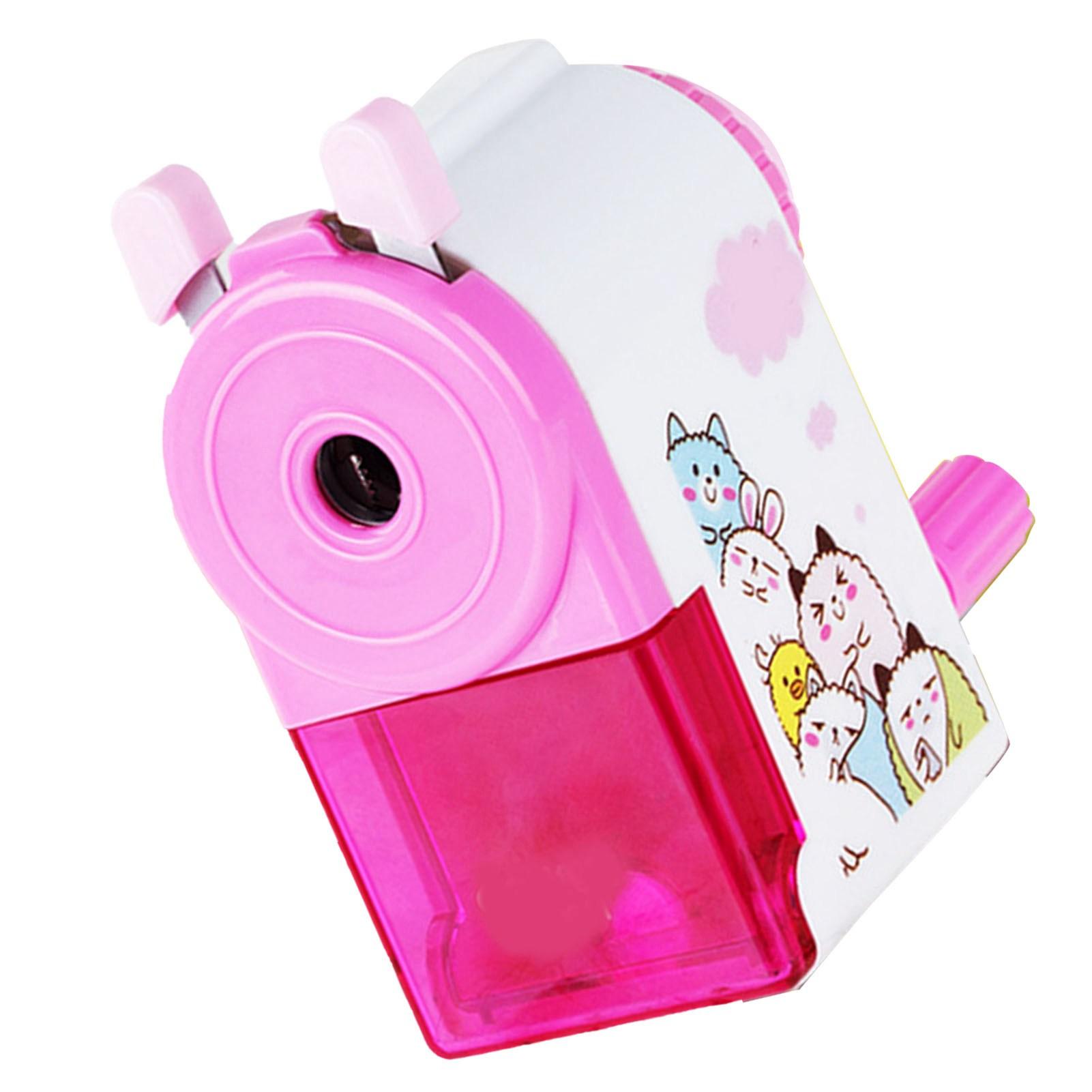 

Обертова точилка для олівців Мила Портативна Ефективна Ручна Кривошипна Механічна Точилка для Олівців для Студентів червоний