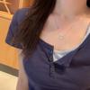 Korean Trendy Hollow Love Heart Necklace - Exquisite, Versatile, Sweet, & Fashionable Clavicle Chain