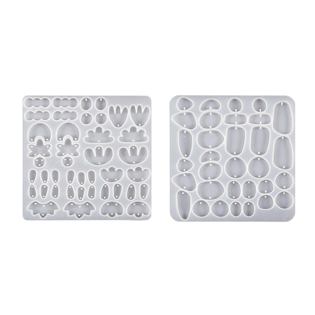 DIY Earring Silicone Mold Irregular Dangle Making Tool Handmade Necklace Jewelry Pendant Mold DIY Resin Casting Mold