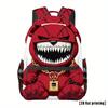 Animal Horror Bear Backpack Large Capacity Backpack 17 Inch Full Print Schoolbag To Reduce The Burden Cartoon Cute Wind