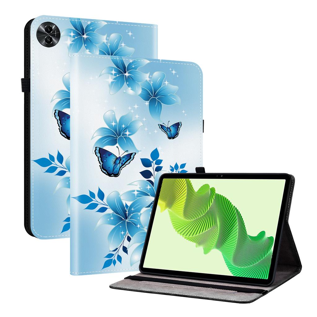 Custodia per Tablet in Pelle PU per Realme Pad 2- 11 Stili! Durevole, con 2 fessure per supporto, portapenne e fessure per carte, cover posteriore flessibile in TPU