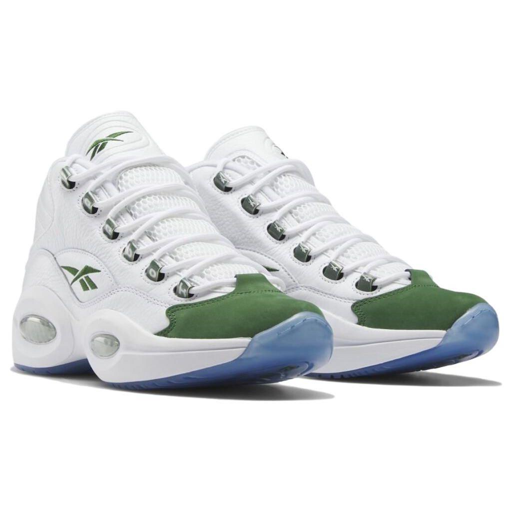 Reebok Question Mid NCAA Pack - Michigan State 2023 Ανδρικά Αθλητικά Παπούτσια Λευκό Cloud-White Pine-Green ID6690
