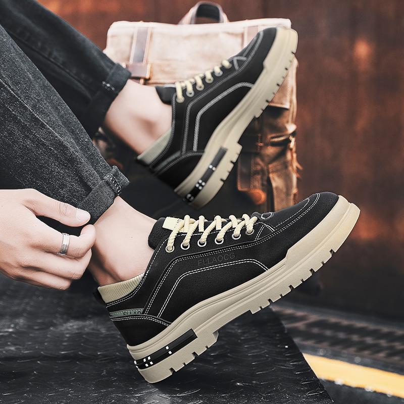 Men's shoes four seasons soft-soled non-slip casual shoes outdoor youth walking shoes fashion student sports shoes tooling shoes