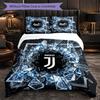 Set Lenzuola Juventus FC Modello 3 Pezzi Morbida Copripiumino in Microfibra con Federe per Camera da Letto