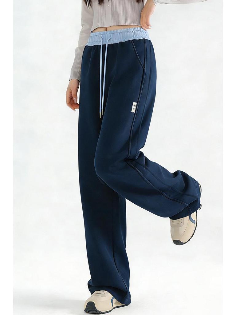 Spring 2026 Stylish Loose Casual Straight-Leg Pants for Middle and High School Girls