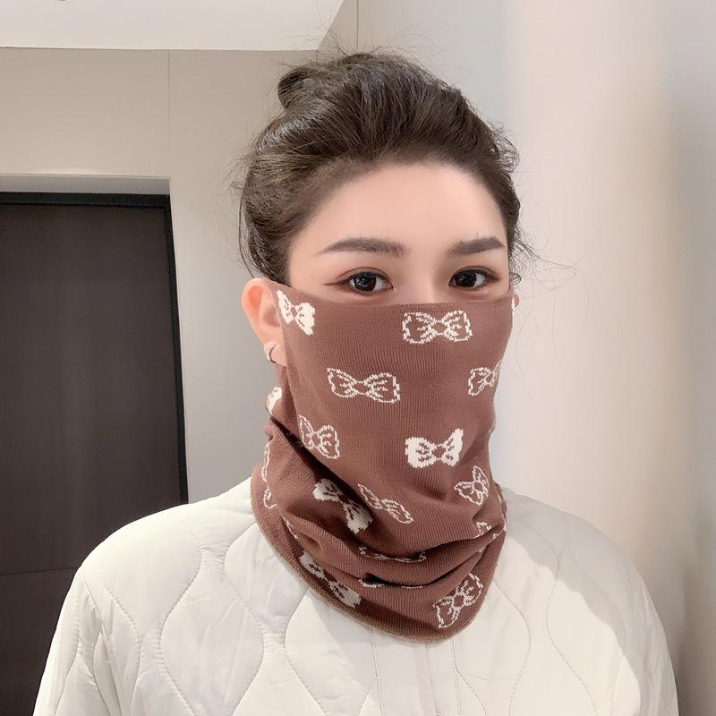 

Wool Jacquard Windproof Cycling Face Mask and Scarf – Warm, Ear-Hanging, Versatile for Autumn/Winter