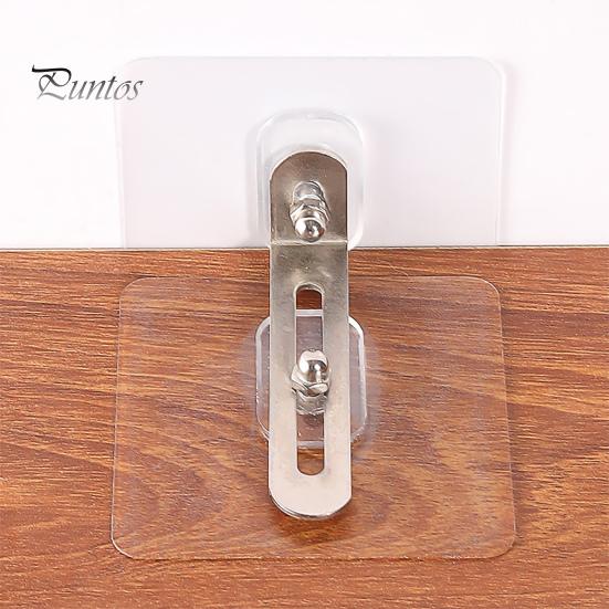Self-adhesive Furniture Safety Devices 2Pcs Anti-falling Device No Drilling Required L Bracket Transparent Seamless Wall Anti Tips for Adhesive