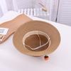 Hat female summer baby sun hat travel beach visor parent-child straw hat big brim children's basin hat sun protection