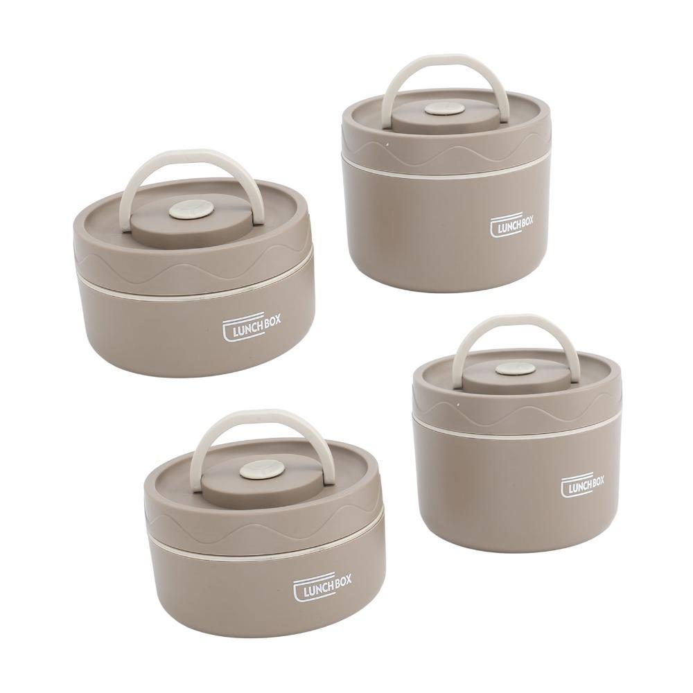 2PCS/3PCS/4PCS 304 Stainless Steel Insulated Lunch Container Stackable Food Container  For Work