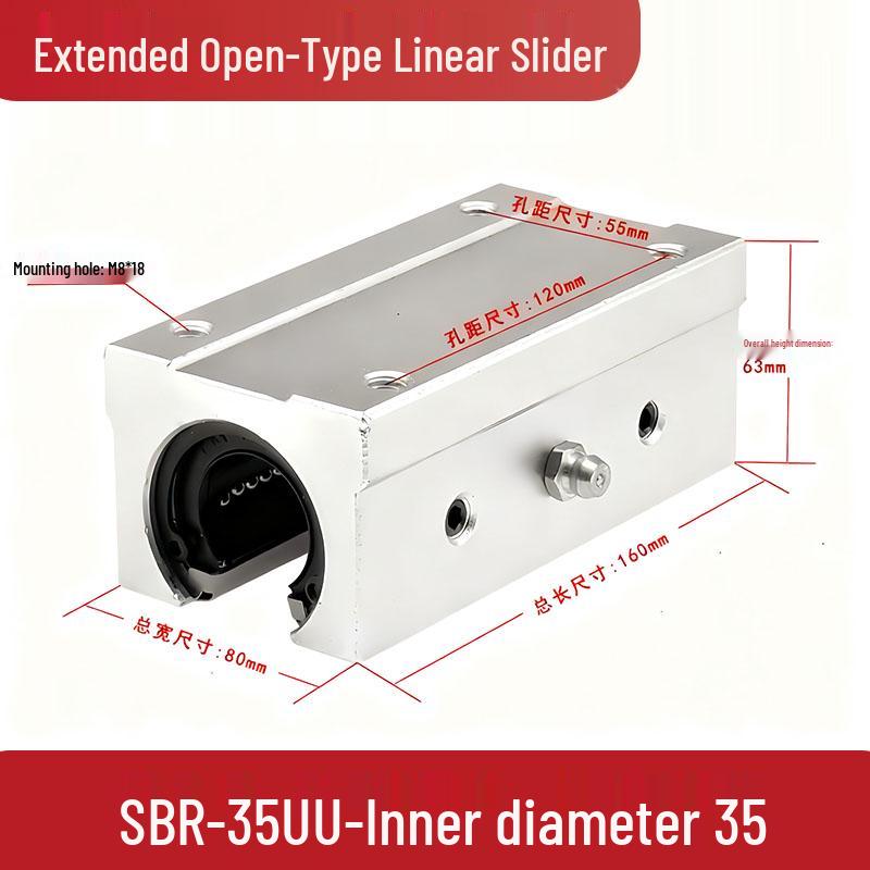Linear SBR Aluminum Guide Rail: Slider, Cylindrical Rail, Optical Shaft, Woodworking Slide Table, Chrome Plated Rod.