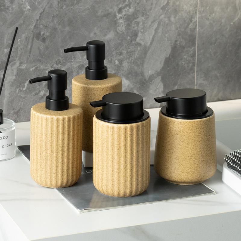 soap dispenser Ceramic lotion press bottle bathroom supplies hand soap shower gel shampoo dispensing bottle household bottle