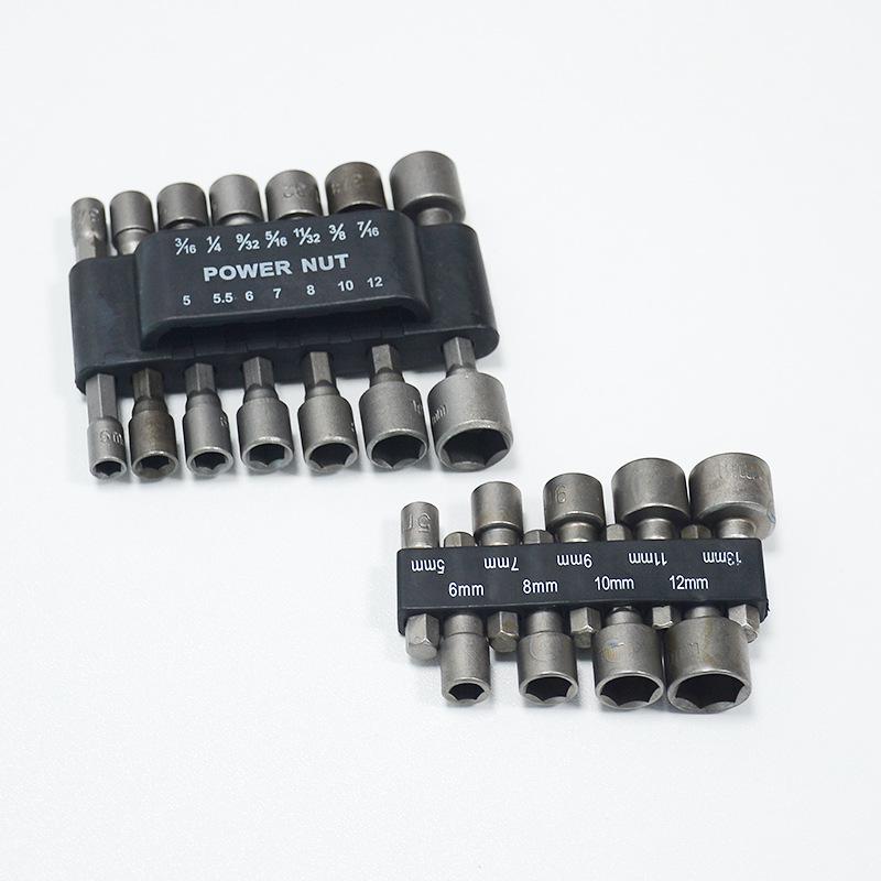 Non-Magnetic 9 & 14-Piece Socket and Hex Bit Set for Electric and Pneumatic Ratchets