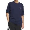 adidas SS25 Lässiges Einfaches Rundhals Sport Kurzarm T-Shirt Herren T-Shirts Tiefes Indigo JL6060
