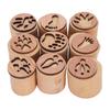 9 Stück Tierstempel aus Holz zum Dekorieren von Karten, Geschenkpapier, Journals, Planern, Ton, Stoff
