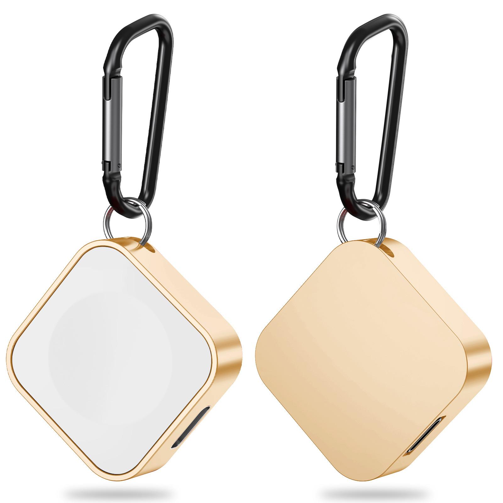 

Портативное беспроводное зарядное устройство для часов Type C Lightning Два интерфейса для Apple Watch S9 8 7 6 5 4 3 2 1 SE Ultra Series Быстрое зарядное устройство золотой