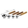 4 Measuring Spoons for Liquid And Dry Ingredients with Wooden Handle