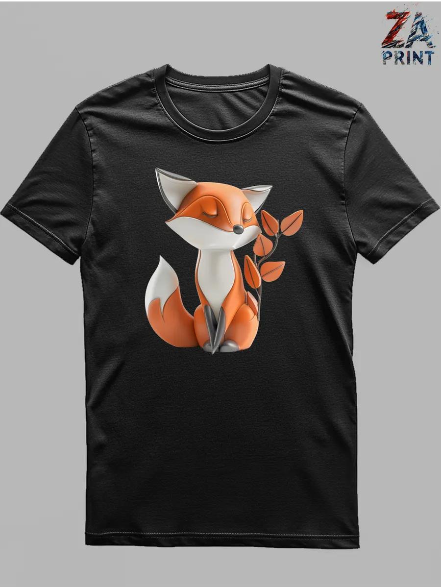 Fox print T-shirt 3XL