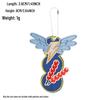 Korean INS Style Luggage Tag Keychains - DIY Anti-Lost Bag Accessory with Embroidery Blank Cloth Patch