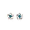 Natural Apatite Gemstone 925 Sterling Silver Jewelry Handmade Designer Stud 0.5" EE-157-1