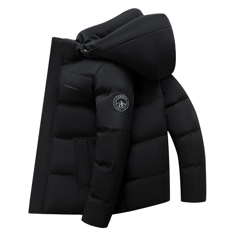

Men s 2025 Winter Hooded Down Jacket – Youth & Middle-Aged, Thick & Warm Medium