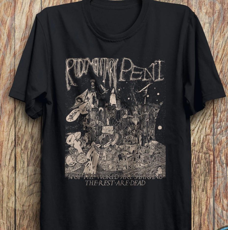 Rudimentary Peni Punk Band Graphic Black Unisex T-Shirt Vintage - T251