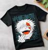 T-shirt Jujutsu Kaisen Geto Suguru Gojo Ragazza Anime Regalo T-shirt Nera Tutte le Taglie
